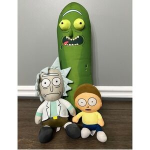 Rick and Morty Plush Set Pickle Rick Morty Collectible Stuffed Toys Kids